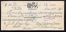 New York Whiting Manufacturing Sterling Silverware Bank Check 1892* Very Scarce picture