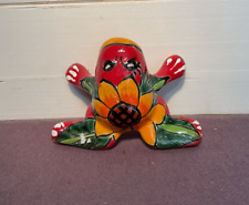 Talavera - Frog Figurine - Pottery Mexico - Hand Painted - Signed  picture