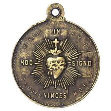 France religious medal Souvenir de Paris Montmartre - brass picture