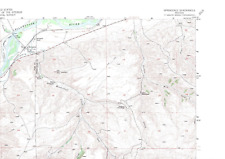 Springdale, Montana 1951 Vintage USGS Topo Map 7.5 Quadrangle Topographic picture