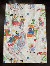 Vintage JCPenney Twin Sheet SET Muppets Inc Muslin Sesame Street Made In USA picture