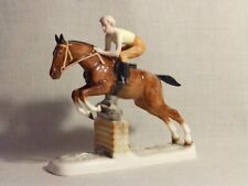 RARE Figurine “RIDER GIRL ON A HORSE” Hertwig Karzhutte 1940s Germany Porcelain picture