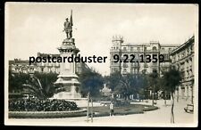 SPAIN San Sebastian 1930s Admiral Oquendo Monument. Real Photo Postcard picture