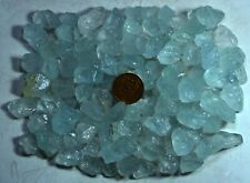 500 GM Glorious Transparent Natural Cutting Grade AQUAMARINE Crystals Lot picture