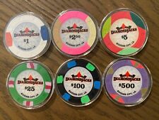 Lot of 6 Backup Set Chips from Diamond Jacks in Bossier City, LA picture
