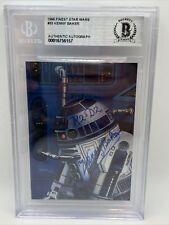 Star Wars 1996 Topps Finest Kenny Baker Signed R2-D2 Card Beckett picture