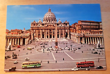 Postcard Vatican St Peter's Square And Basilica picture