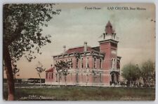 Hand Colored Court House Las Cruces Drug Co Postcard NM Vtg Postcard 1910s picture