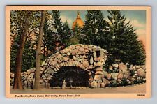 Notre Dame IN-Indiana, Notre Dame University Grotto, Antique Vintage Postcard picture