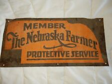 The Nebraska Farmer Protective Services     Embossed    TIN  SIGN picture