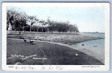 1906 BRIDGEPORT CT CONNECTICUT SEA SIDE PARK THE BOULEVARD ANTIQUE POSTCARD picture
