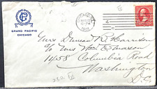 1901 Chicago Grand Pacific Hotel Envelope with Red 2 Cent Washington Stamp picture