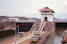 #SA jj Vintage 35mm Slide Photo- Miraflores Lock - 1969 picture