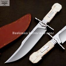 Hand Forged 5160 Spring Steel Full Tang Custom Made DOGBONE BOWIE Replica  picture