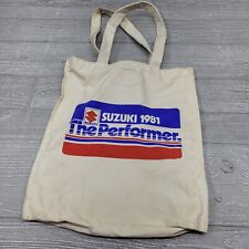 Vintage 1981 Suzuki The Performer Canvas Bag RARE picture