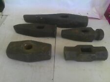 Antique Blacksmith Hammer Heads Lot of 5 Herbart & Others picture
