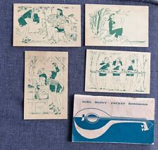 1940s Girl Scout Vintage Unused Post Cards & Pocket Song Book Lot Of 5 picture