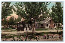 1940 Exterior View Montrose Tourist Camp Montrose Colorado Hand-Colored Postcard picture