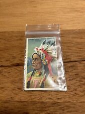 1909-1911  Sub Rosa Cigars Types Of Nations AMERICAN INDIAN - Rare  Tobacco Card picture