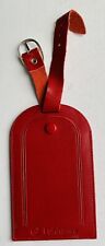 Lufthansa Airlines Red Leather Baggage ID Tag - New picture