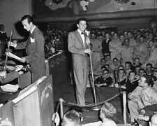 Frank Sinatra sings at the Hollywood Canteen 1943 with Harry James 24x30 Poster picture