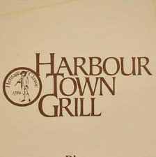 1980s Harbour Town Grill Restaurant Menu Hilton Head Island Golf Links SC picture