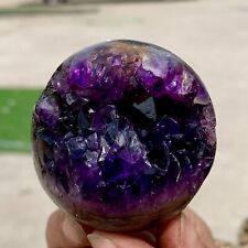 201G Natural Uruguayan Amethyst Quartz crystal open smile ball therapy picture