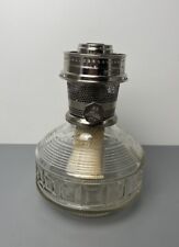 Vintage Aladdin Model 23 Kerosene Oil Lamp Clear Colonial Squares picture