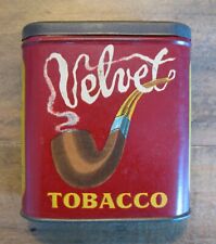c1910's Spaulding & Merrick Empty Tin - Velvet Tobacco - Chicago, IL - Clean picture