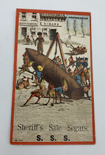 1890's Palmer Cox Brownies Cigar Trade Card: Sheriff's Sale Segars  S. S.S. picture