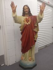 Sacred Heart Of Jesus . (  Church Statue ) 60” Inches Tall . picture