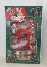 1992 VTG Mr Christmas Holiday Carousel 9 Piece Circus Animals 21 Song Tested picture