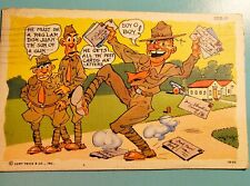 1943 CARTOON MILITARY POST CARD picture