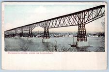 Pre-1907 BRIDGE ACROSS HUDSON POUGHKEEPSIE NY BRYANT UNION PUBLISHING POSTCARD picture