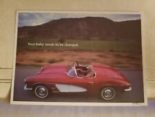 Postcard 1961 Corvette Jiffy Lube Aberdeen Maryland picture