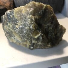 280 Gram Natural Raw Serpentine Jade & Sunstone Quartz Crystal picture