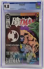 Batman #497 CGC 9.8 NM/MT W PAGES  KEY Bane Breaks Batman's Back DC Comics 1993 picture