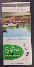 vtg MATCHBOOK MATCHCOVER 1950s Edgewood Resort Starboard Room Alexandria Bay NY picture