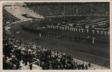 Germany RPPC Olympics 1936 Track Real Photo Post Card 6 stamp Vintage picture