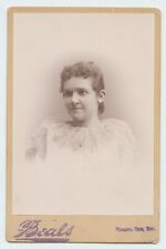 1890's Young Woman Cabinet Card Beals Virginia City Nevada picture