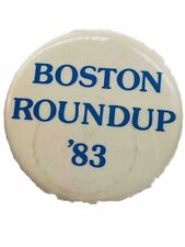1983 Boston LGBTQ Round Up Pride Pinback Button Pin Vintage MA Gay picture
