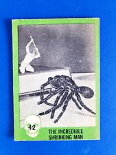 1961 Nu-Card Horror Monster Green Series Card #42 The Incredible Shrinking Man picture