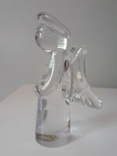 The Toscany Collection Vintage Angel 24%+ Lead Crystal Solid Clear 7 in Handmade picture