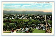 1923 Bird's Eye View Of Olean New York NY, Houses And Road Vintage Postcard picture