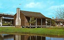 Houston, Texas - The Old Place Cabin - Sam Houston Park - Vintage Postcard picture
