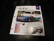 1948 Ford F1 F-1 Custom Pickup Truck Spec Sheet Brochure Photo Poster picture