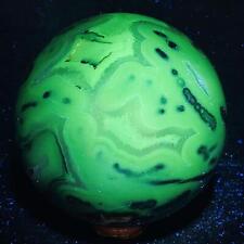 Natural Rare Volcanic Agate Crystal Sphere Healing 3280G (UV Reactive crystal) picture
