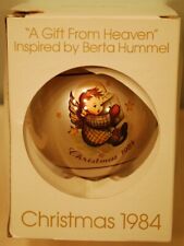 Vintage 1984 SCHMID Berta Hummel A GIFT FROM HEAVEN Christmas Ornament W Box EXC picture