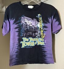 Vtg Disneyland I Survived Twilight Zone Tower of Terror Tie Dye Shirt Youth M picture