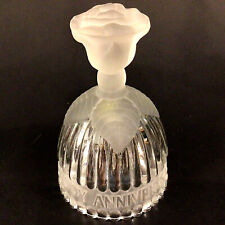 GOEBEL CRYSTAL BELL 1978 FROSTED ROSE HANDLE VINTAGE ANNIVERSARY picture